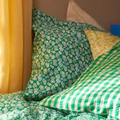 Bæk&Bølge putetrekk 70x50 cm grønn/sand