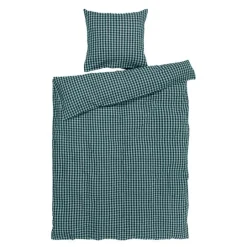 Bæk&Bølge sengetøy 150x210 cm grønn/lys blå