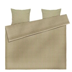 Bæk&Bølge sengetøy 220x220 cm grønn/soft pink