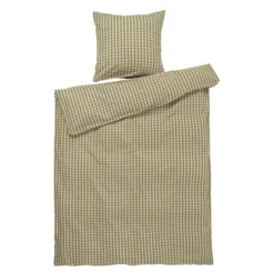 Bæk&Bølge sengetøy 150x210 cm grønn/soft pink