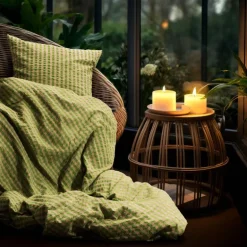 Bæk&Bølge sengetøy 150x210 cm grønn/soft pink