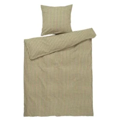 Bæk&Bølge sengetøy 140x200 cm grønn/soft pink