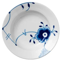 Blå Mega Riflet dessertskål 17 cm