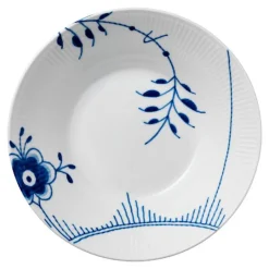 Blå Mega Riflet dyp tallerken 24 cm