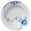 Blå Mega Riflet dyp tallerken 21 cm