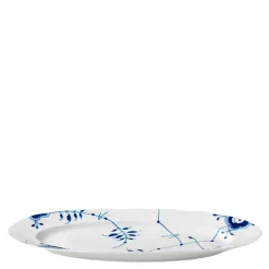 Blå Mega Riflet fat 60 cm