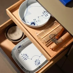 Blå Mega Riflet firkantet ovnsform 30 cm