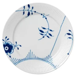 Blå Mega Riflet flat tallerken 27 cm dekor 2