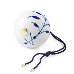 Blå Mega Riflet julekule 9,5 cm deco 1