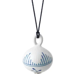 Blå Mega Riflet julekule 9,5 cm deco 2