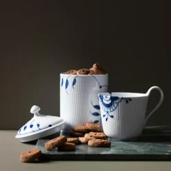 Blå Mega Riflet kopp 33 cl