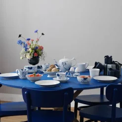 Blå Mega Riflet Riflet tekanne m/lokk 1L