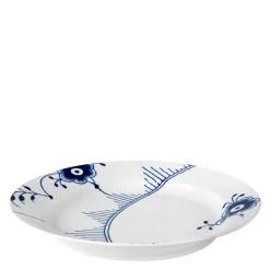 Blå Mega Riflet rundt serveringsfat 33 cm