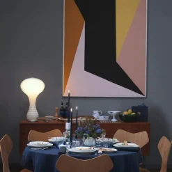 Blå Mega Riflet sauseskål 55 cl