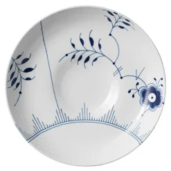 Blå Mega Riflet serveringsfat 34 cm