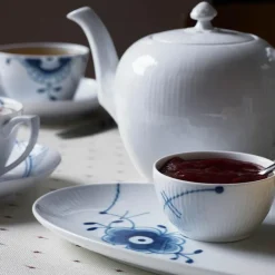 Blå Mega Riflet skål 15 cl