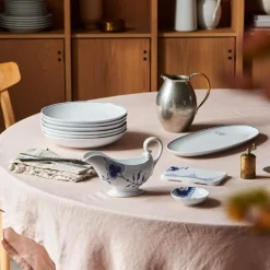 Blå Mega Riflet skål 9 cl