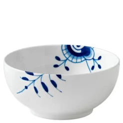 Blå Mega Riflet skål 18 cm