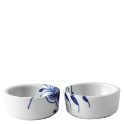 Blå Mega Riflet skåler 3 cl 2 stk