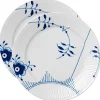 Blå Mega Riflet tallerken 27 cm 2 stk