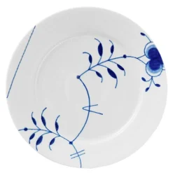 Blå Mega Riflet tallerken 22 cm dekor 9