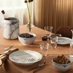 Blå Mega Riflet tallerken 22 cm dekor 9