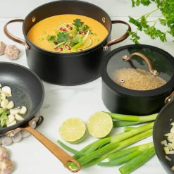 Black copper stekepannesett 20/28 cm kfcc svart/kobber