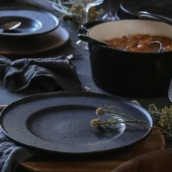 Black Satin tallerken 29 cm