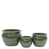 Blanka blomsterkrukke 17/23/29 cm 3 stk irish green