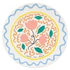 Bliss tallerken flat 27 cm blomst multi