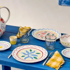 Bliss tallerken flat 27 cm tangplante multi