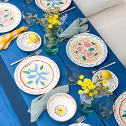 Bliss tallerken flat 27 cm tangplante multi