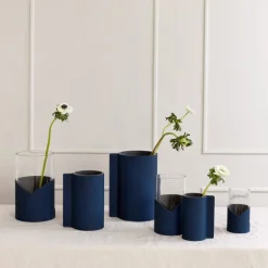 Block Nupo vase M 11x20 cm midnight blue