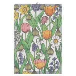 Blomsterløk håndkle 35x50 cm