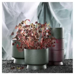 Blomsterpotte Ø15 cm mørk grønn