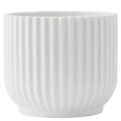 Blomsterpotte liten hvit