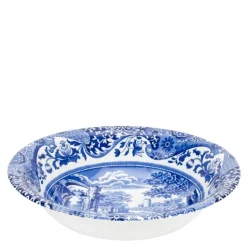 Blue Italian frokostbolle 16 cm blå/hvit