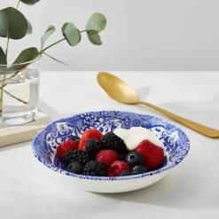 Blue Italian frokostbolle 16 cm blå/hvit