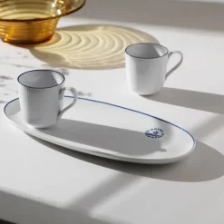 Blueline oval tallerke 37 cm