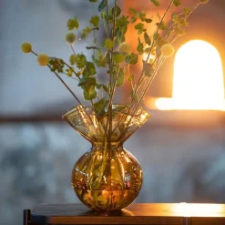 Boblen pride vase 23 cm gul