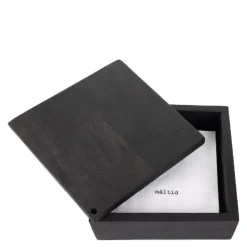 Boks akasietre 21x8 cm svart