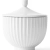 Bonbonnier ø14 cm hvit