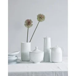 Bonbonnier ø14 cm hvit