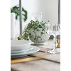 Bonbonnier ø14 cm hvit