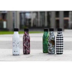 Bottle Up Design termoflaske 0,5L svart/hvit/rutete