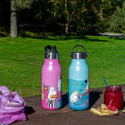 Bottle Up mummi termoflaske 1L playing on the beach lys blå