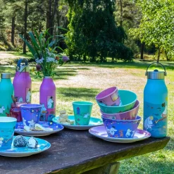 Bottle Up mummi termoflaske 1L playing on the beach lys blå