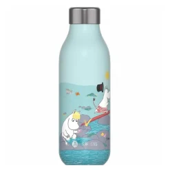 Bottle Up mummi termoflaske 0,5L playing on the beach lyseblå