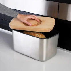 Brødboks 35x21,5 cm stål