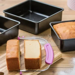 Brødform løs bunn 23x23 cm svart